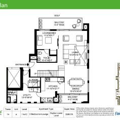 M3M Golfestate Floor Plan